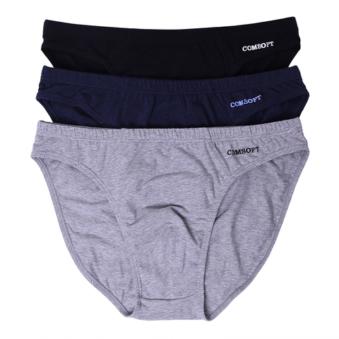 Men Shorts Panties Men's Breathable Mid-rise Underpants Solid