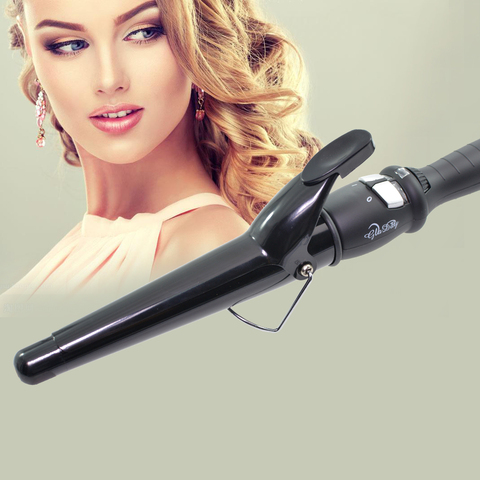 Taper Hair Curling Wand Ceramic Cone Curlers Curling Iron Hair Styling Tools ► Photo 1/6