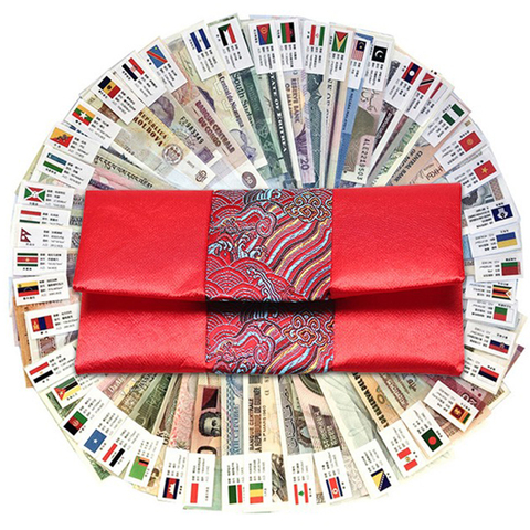 Random Pick 100 PCS Notes From 50 Countries, UNC Original Real Note with Bag ► Photo 1/1