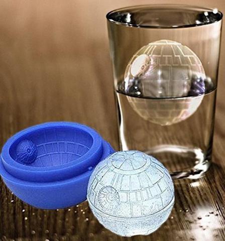 Round Ice Cube Funny Wars Death Star SiliconeTrays Ice Ball Tray Mold  Desert Sphere Mould For Party Drink New Tricks Maker