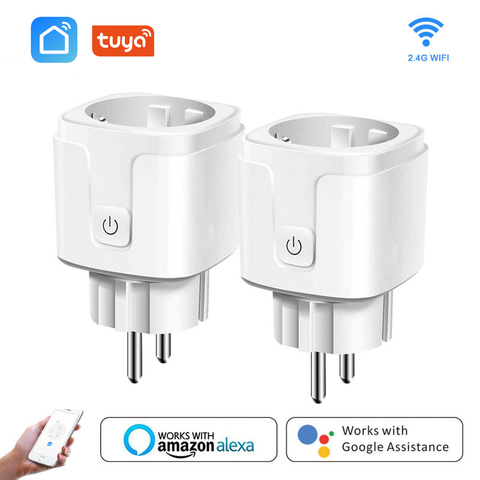 Smart WiFi Plug Adaptor 16A Remote Voice Control Power Monitor Socket Outlet Timing Function work with Alexa Google Home Tuya ► Photo 1/6