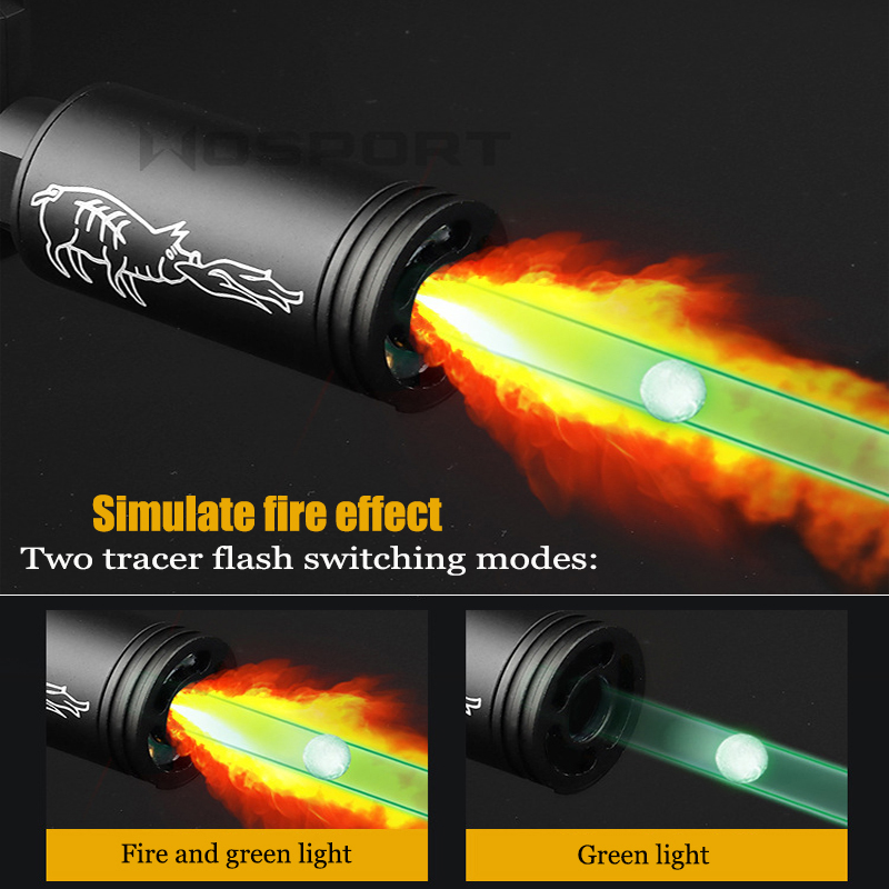 Tactical Paintball Airsoft Tracer Lighter S Spitfire effect Fluorescence Unit 