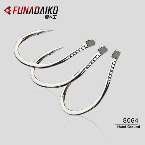 FUNADAIKO Slow Jigging hook high-carbon steel Hooks Sea Carbon Flat Lure Fishhook 1/0 2/0 3/0 4/0 5/0 Jigging Hook Sea Hooks ► Photo 1/6