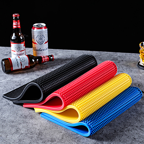 GURET Cups Mat Bar Cocktail Bartending Tools Rubber Table Mat Leakproof Anti-slip Coaster Beer Bar Coffee Spill Mats Cafe Tools ► Photo 1/6