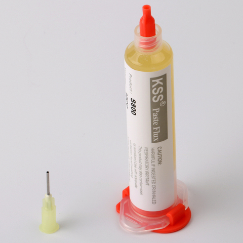 wholesale KSS S800 10CC Solder paste Flux 100% Original Fluxs for Soldering fluxo de BGA Welding Dispensing needle flux Fluxes ► Photo 1/6