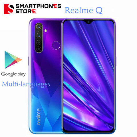 Realme Q 6.3 inch Moblie Phone Snapdragon 712 AIE 48MP Quad Camera Cellphone 20W VOOC Fast Charger ► Photo 1/6