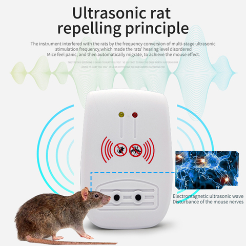 Home Indoor Ultrasonic Mosquito Repeller Mouse Safety Rodent Insect Pest Repellent for Household Bedroom Accessories ► Photo 1/6