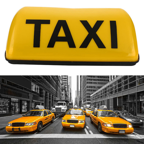 12V Taxi Cab Sign Roof Top Topper Car Magnetic Lamp LED Light Waterproof TAXI Roof Lamp Bright Top Board Roof Sign ► Photo 1/6