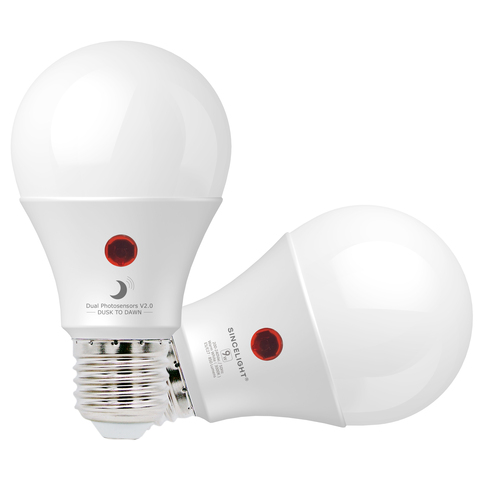 Dusk to Dawn LED DayLight Sensor Bulb with Dual Photosensors, Automatic ON/OFF Night Light, Security Light, Retrofit and Update. ► Photo 1/6