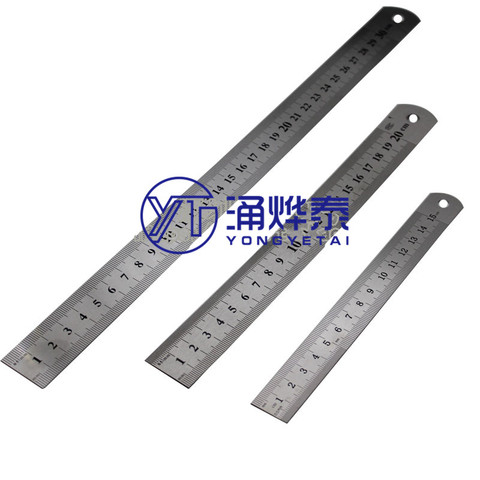 Stainless steel ruler 150MM/200MM/300MM double-sided scale 0.5 thickness ► Photo 1/1