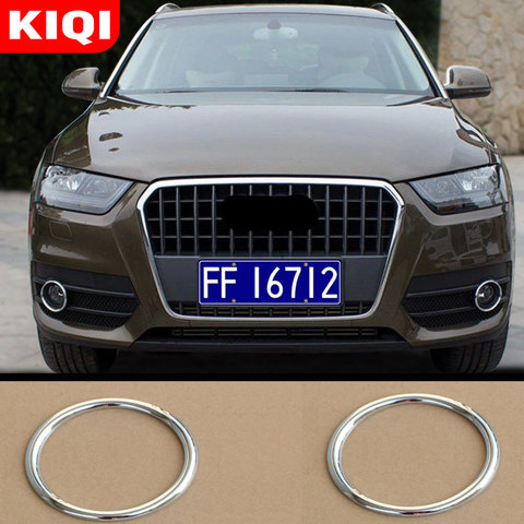 Car Front Fog Lights Lamp Decoration Frame Stickers Cover Trim for Audi Q3 2011-2014 Accessories ► Photo 1/4