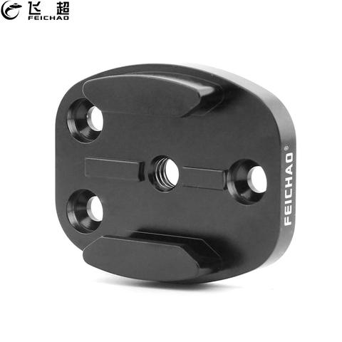 Flat Surface Buckle Mount Aluminum Adapter Base Surfboard Surface 4 Holes 1/4 for GoPro 8 7 6 5 SJCam Action Camera Accessories ► Photo 1/6