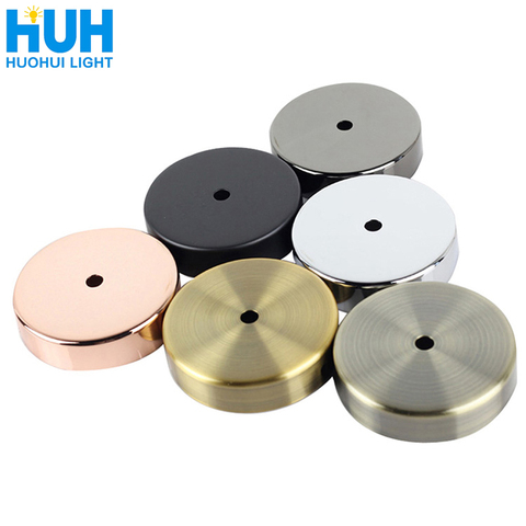 Pendant lamp round ceiling tray wall lamp metal plating base chassis straight edge tray kit hanging lamp accessories ► Photo 1/6