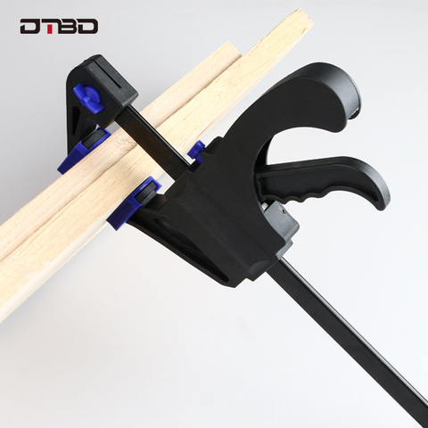 DTBD 4INCH F Clip Spreader Work Bar Clamp F Clamp Gadget Tool DIY Hand Speed Squeeze Quick Ratchet Release Clip Kit Wood Working ► Photo 1/6