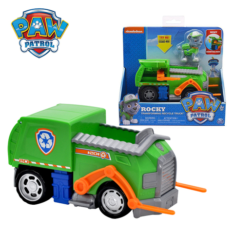 Paw Patrol Rescue Rocky Cruiser Vehicle & Figure Model Apollo Everest Tracker Ryder Chase Vehicle Set Toy Car For Kids Gifts ► Photo 1/6
