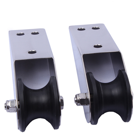 2 Pieces Stainlee Steel Yacht Bow Roller 6