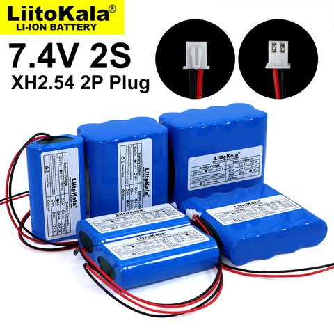 Liitokala 7.4V 18650 Lithium Battery Pack 2S 6ah 9ah Fishing LED Light Bluetooth Speaker 8.4V Emergency DIY Batteries with PCB ► Photo 1/6