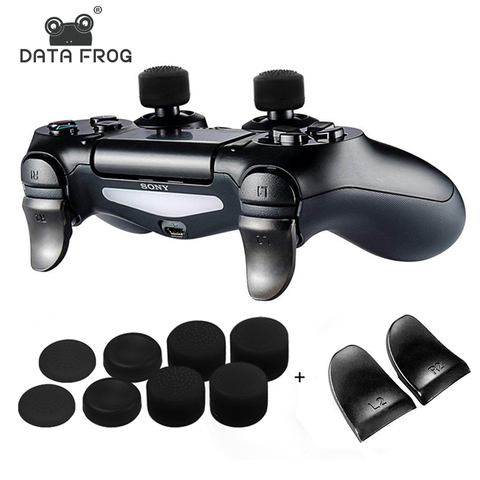 Buy Online Data Frog 2pcs Set L2 R2 Buttons Extension Trigger For Ps4 Controller For Ps4 Extension Button For Ps4 Gamepad Game Accessories Alitools