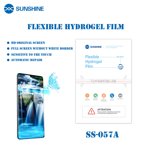 50pcs Sunshine Flexible Hydrogel Film SS-057 SS-057A For SS-890C Auto Film Cutting Machine Mobile Phone Screen Front Film Cut ► Photo 1/6