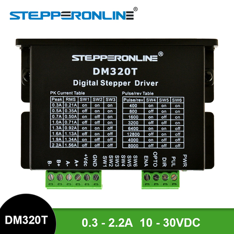 Digital Stepper Driver 0.3-2.2A 10-30VDC for Nema 8, 11, 14, 16, 17 Stepper Motor ► Photo 1/5