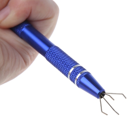 Metal Grabber Tweezers For Gripping Tiny Components & IC Chips Durable Hand Tool L4MB ► Photo 1/1