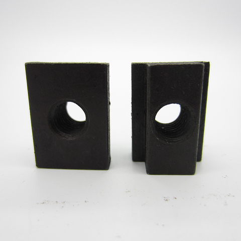 5pcs M8  M10 M12 Oxide Finish black 45 steel Square Nuts High Hardness  Threads T-slots In Machine Tool Tables ► Photo 1/2