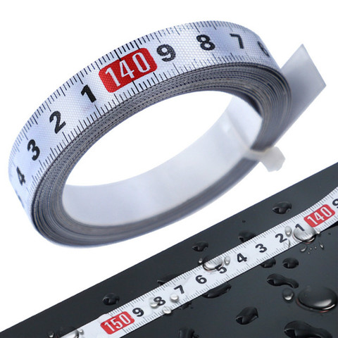 1-5m Stainless Steel Miter Track Tape Measure Self Adhesive Metric Scale Ruler Rust-Proof Durable and Wear-Resistan Ruler ► Photo 1/6