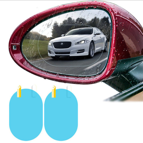 2Pcs/set Rainproof Car Accessories Car Mirror Window Clear Film Membrane Anti Fog Anti-glare Waterproof Sticker Driving Safety ► Photo 1/6