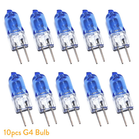 10Pcs/Lot Mini G4 Halogen Light Bulb Tungsten JC Type Energy Saving 12V 20W Spotlight For Crystal Chandelier Capsule Lamp Warm ► Photo 1/1