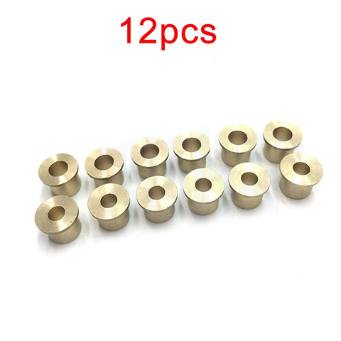12pcs Mini Shafting Brass Bushing Shaft Diam 4mm/5mm Screw Bush Bearing Copper Sleeve with Flange for RC Boat Robot Accessories ► Photo 1/6