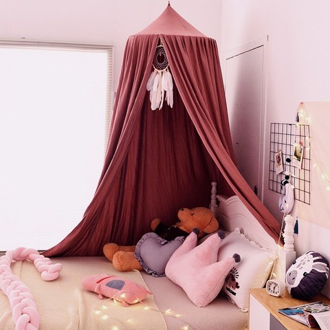 Baby Canopy Mosquito Children Room Decoration Crib Netting Baby Tent Hung Dome Baby Mosquito Net Photography Props ► Photo 1/6