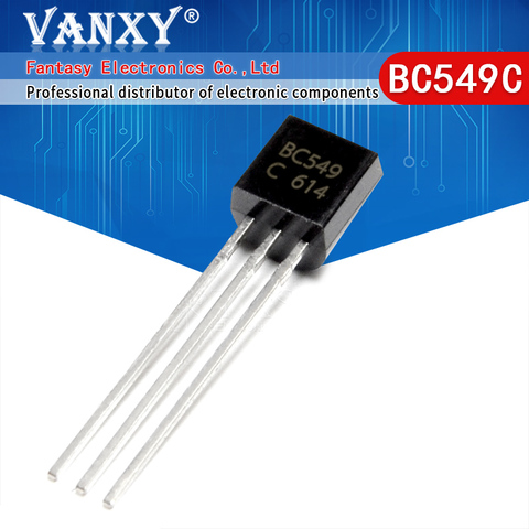 100PCS BC549C TO-92 BC549 TO92 549C 0.1A 30V Transistor New Original ► Photo 1/3