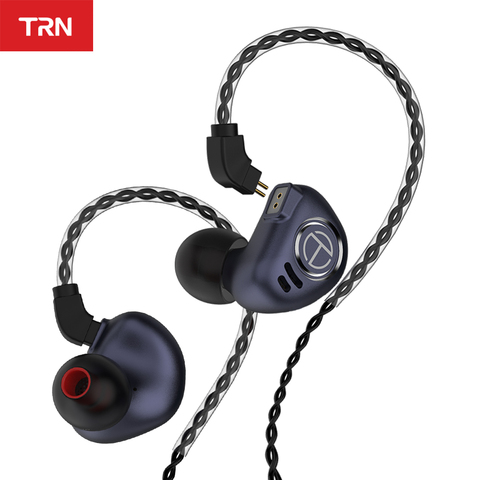 TRN V90 Headphones 4BA 1DD Metal Headset Hybrid Units HIFI Bass Earbuds Monitor Earphones Noise Cancelling TRN M10 VX V80 T2 ► Photo 1/6