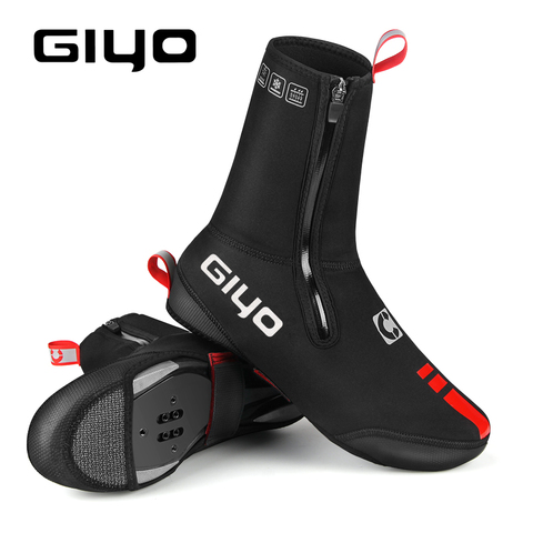 GIYO Bicycle Shoe Covers Winter Warm Thermal Neoprene Cycling Overshoes Bike Booties Toe MTB Windproof Waterproof Lock Protector ► Photo 1/6