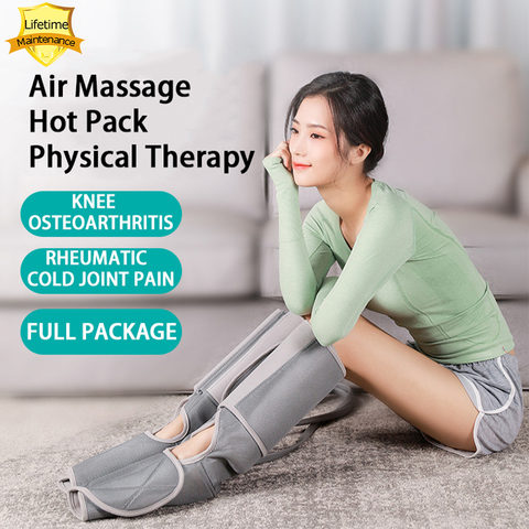Fully Wrapped Leg Massage Air Compression Leg Massager Hot Pack Automatic Timing ► Photo 1/5