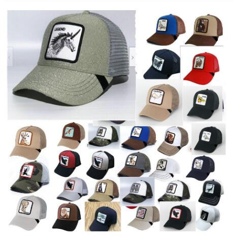 New  Baseball Cap Animal Embroidery Anime Cute Embroidery Summer Mesh Men's Ms. Outdoor Sunshade Truck Driver hats ► Photo 1/1