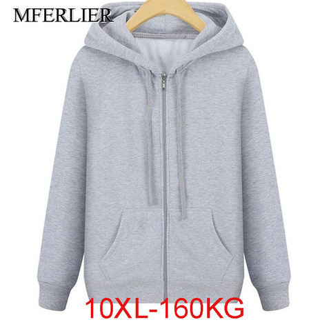 Winter Autumn hoodies men 5XL 6XL 7XL 8XL 9XL 10XL Bust 160cm men Fleece Plus size Hoodies ► Photo 1/6