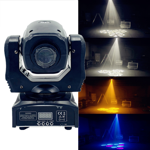 LED 75W mini led spot moving head light 3 prism gobo beam 60W moving heads lights super bright  LED DJ Spot Light ► Photo 1/6