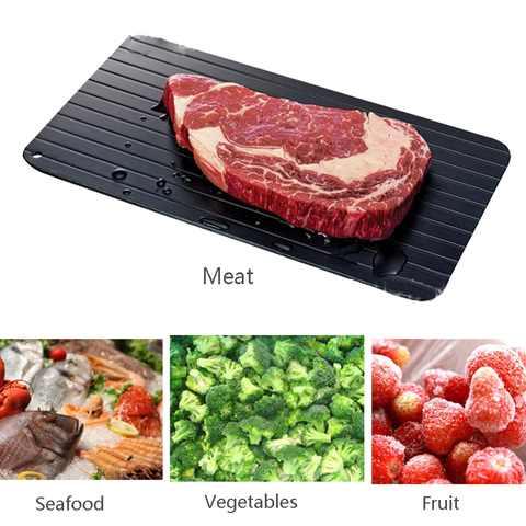Magic Defrost Tray Natural Fast Defrosting Tray Thaw Frozen Food Meat Quick Defrosting Plate Board No Electricity Kitchen Tool ► Photo 1/6