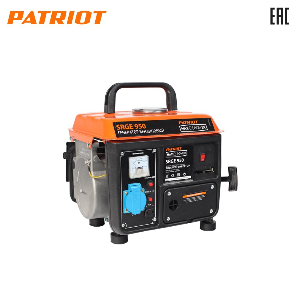 Gasoline generator PATRIOT Max Power SRGE  950 (474103119) ► Photo 1/6