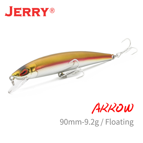 Jerry Arrow Floating Minnow Fishing Lure Freshwater Saltwater Baits For Bass Pike 9cm UV Color Rattling Hard Baits ► Photo 1/6