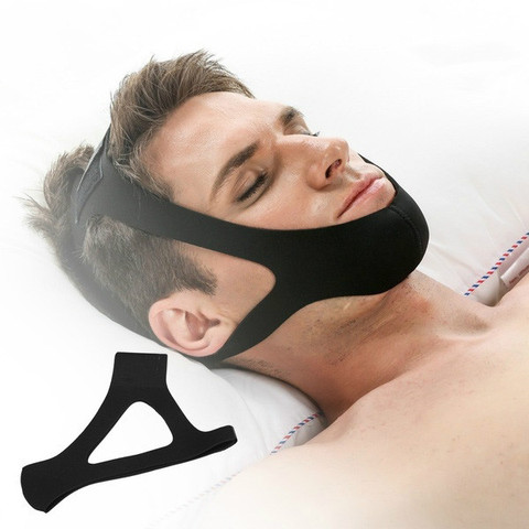 Neoprene Anti Snore Stop Snoring Chin Strap Belt Anti Apnea Jaw Solution Sleep Support Apnea Belt Sleeping Care Tools ► Photo 1/6