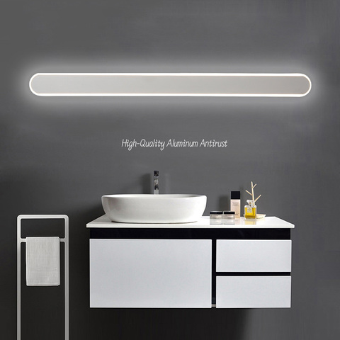 Modern black/ bathroom led mirror lights 0.4M~1.2M wall lamp bedroom stair light led wall lights applique murale luminaire ► Photo 1/6