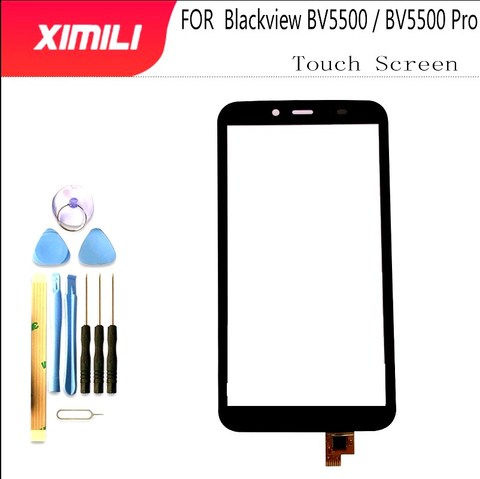 New100%Original 5.5 inch  for blackview bv5500 pro Front Glass Digitizer Panel Lens Sensor Glass Touch Screen FOR bv5500 + tools ► Photo 1/6