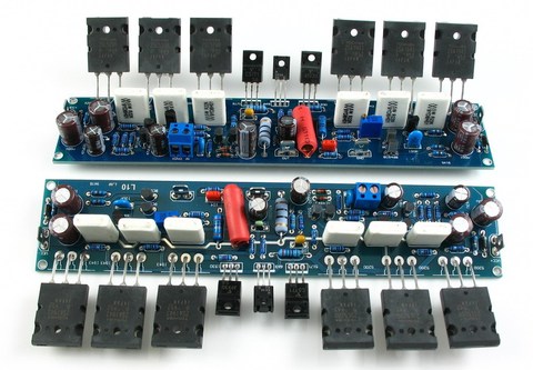 2PCS L10 Power Amplifier Board 300W HiFi 2.0 Channel Class AB Sound Amplifiers Amp Transistor A1930 C5171 TT1943 TT5200 ► Photo 1/2