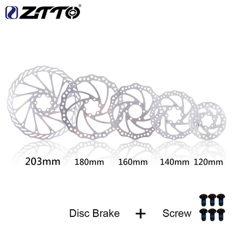ZTTO Bike Disc Brake 120mm/140mm/160mm/180mm/203mm 6 Inches Stainless Steel Bicycle Rotor Disc For Mtb Road Cruiser Bicycle ► Photo 1/6