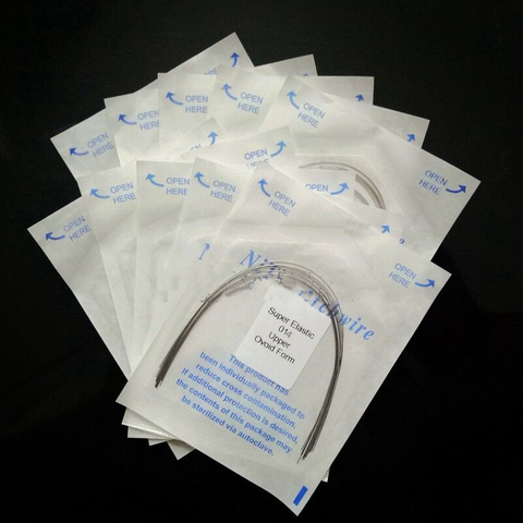 100Pcs/10Packs Dental Orthodontic Arch Wire Niti Super Elastic Round Ovoid From All Sizes ► Photo 1/6