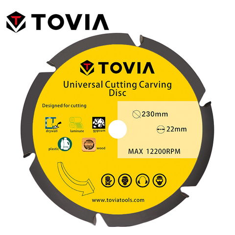 TOVIA 230mm Circular Saw Blades Multitool Grinder Saw Disc Carbide Tipped Wood Cutting Disc Wood Cutting Power Tool Accessories ► Photo 1/6
