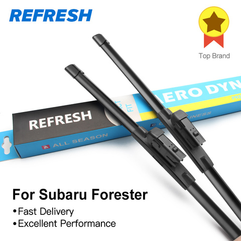 REFRESH Windshield Wiper Blades for Subaru Forester Fifth Generation ( SK ) Fit Push Button Arms 2022 ► Photo 1/4