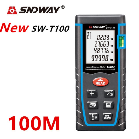 SNDWAY laser distance meter laser rangefinder 50M 70M 100M 120M trena laser tape range finder measure ruler roulette metro tool ► Photo 1/6